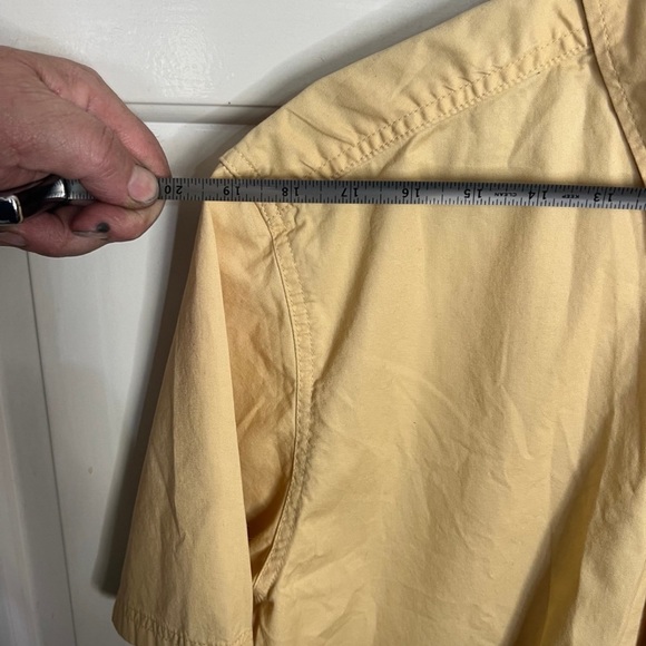 Eddie Bauer Shirt Men's Large Tan Short Sleeve Casual Button Down - Picture 9 of 9